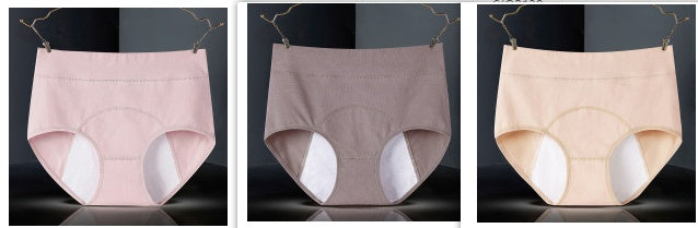 Women's Cotton High-waist Physiological Underwear