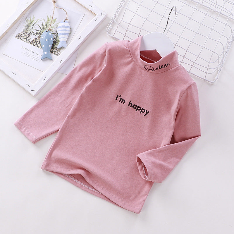 Children's long sleeve high neck T-shirt