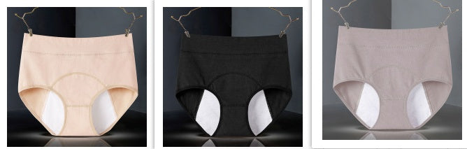 Women's Cotton High-waist Physiological Underwear