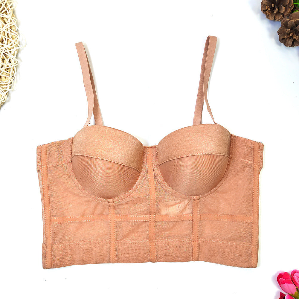 Women's Fashion Sports Stretch Mesh Breathable Underwear Bra