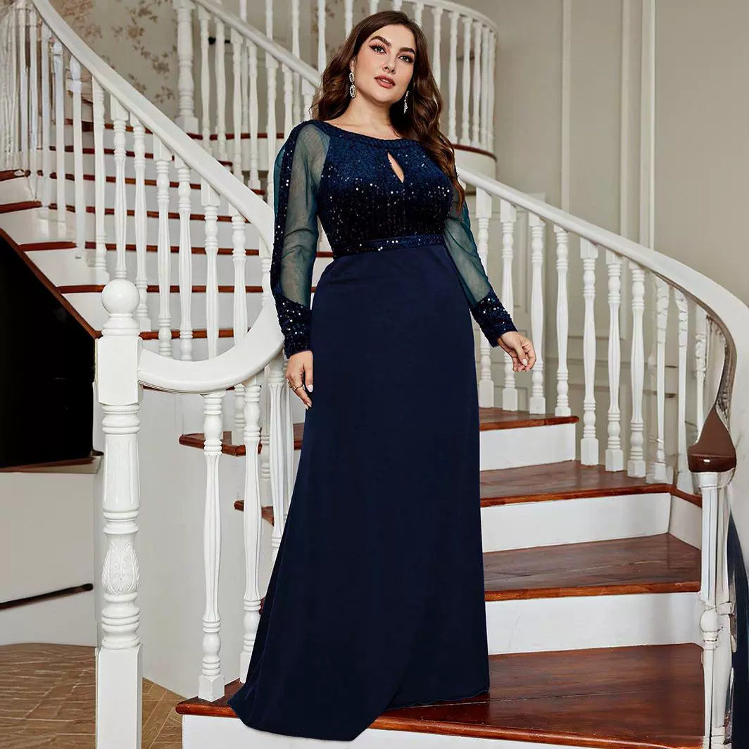 Plus Size Slim Fit Dress Party Gathering Banquet