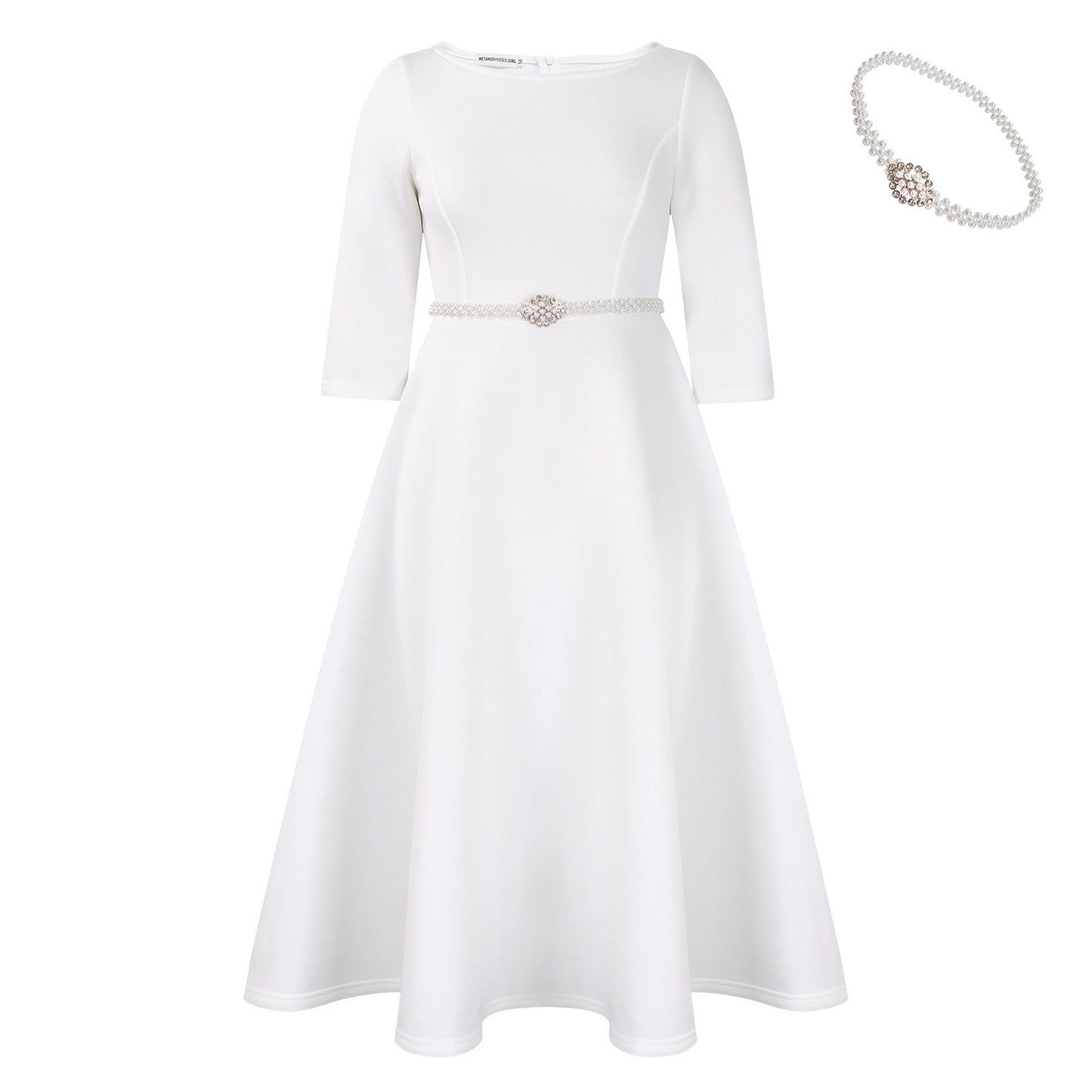 Women's European And American Solid Color Large Swing Skirt Temperament Dress