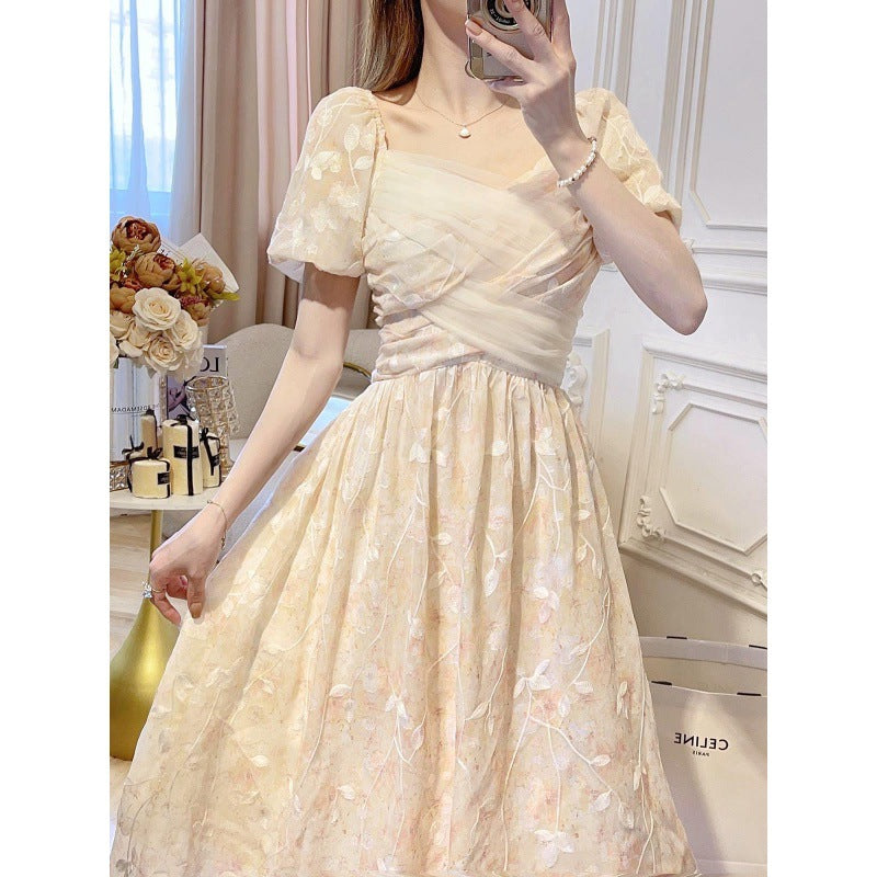 Romantic Aura High Sense Special-interest Design Scheming First Love Fairy Dress