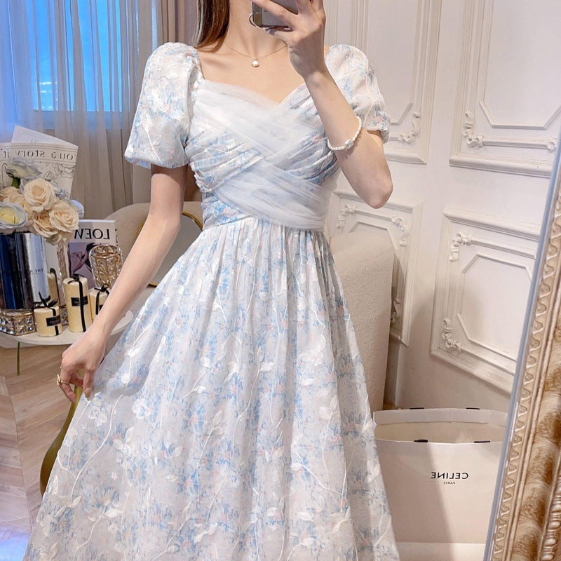 Romantic Aura High Sense Special-interest Design Scheming First Love Fairy Dress