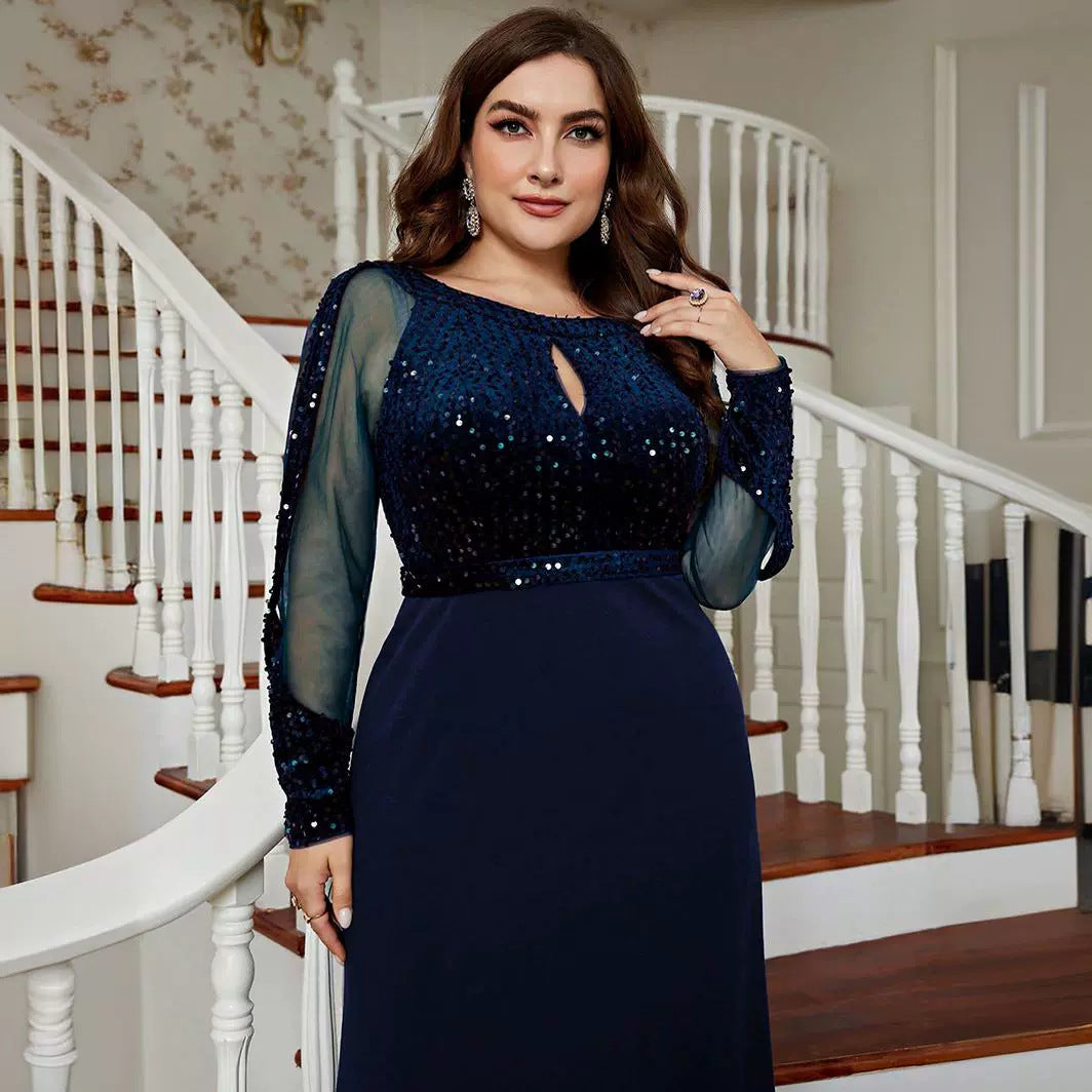 Plus Size Slim Fit Dress Party Gathering Banquet