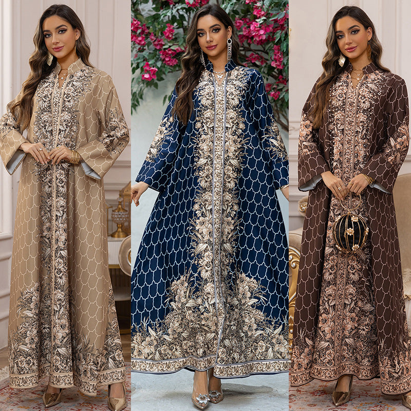 Robe Dress Rhinestone Women's Clothing