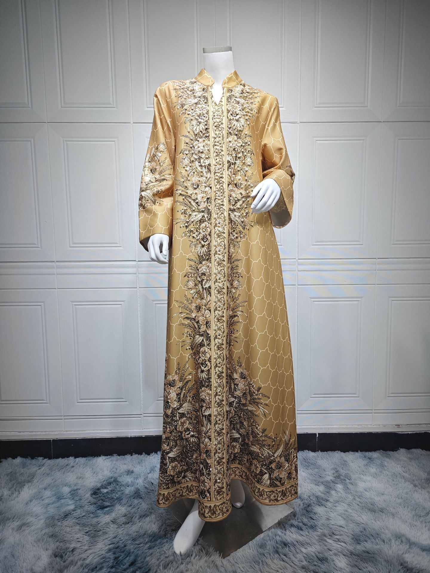 Robe Dress Rhinestone Women's Clothing