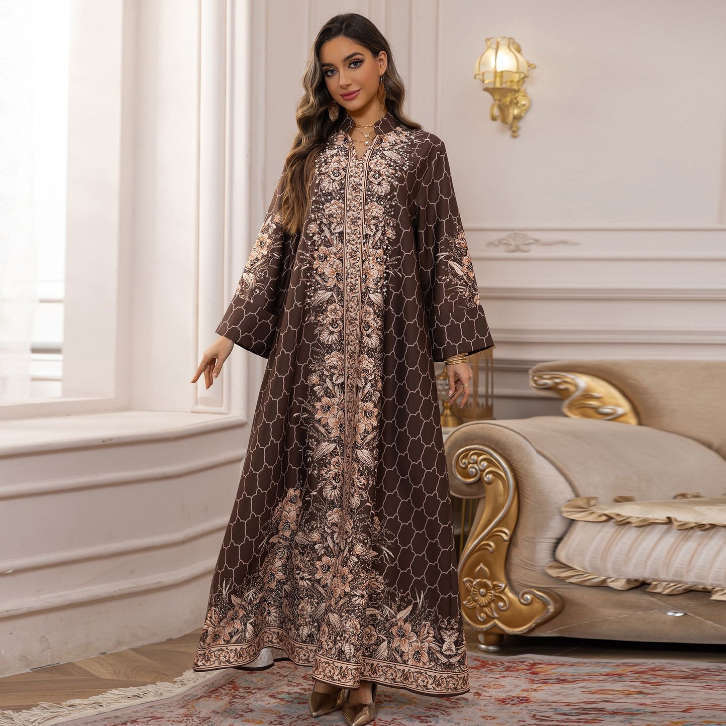 Robe Dress Rhinestone Women's Clothing