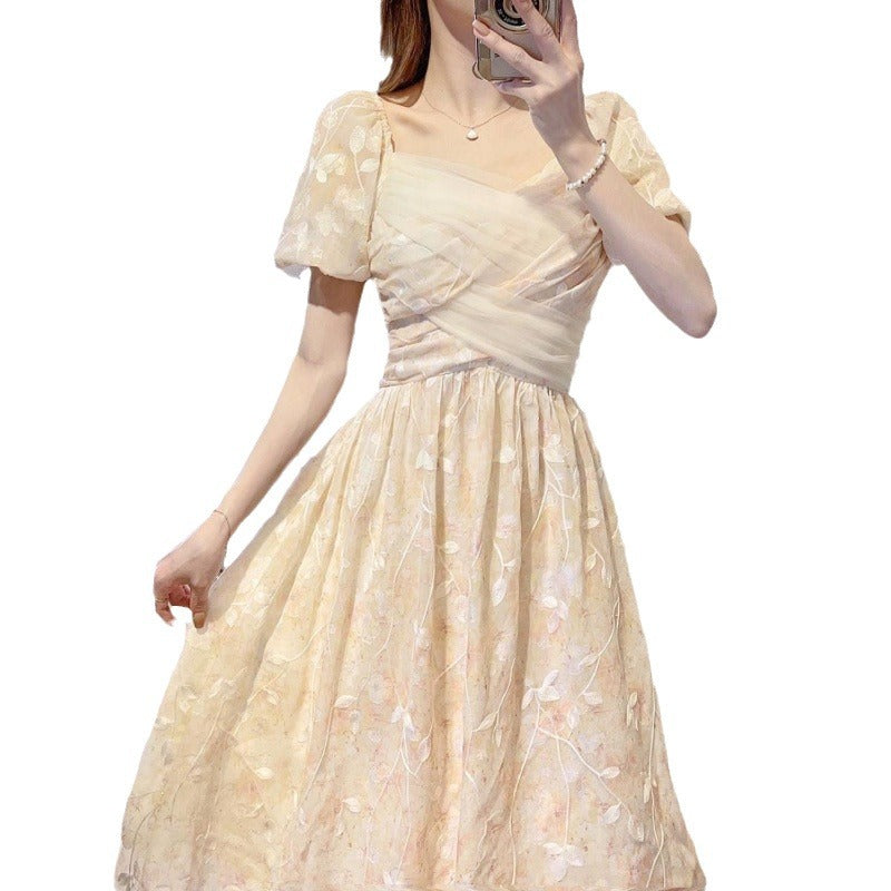 Romantic Aura High Sense Special-interest Design Scheming First Love Fairy Dress