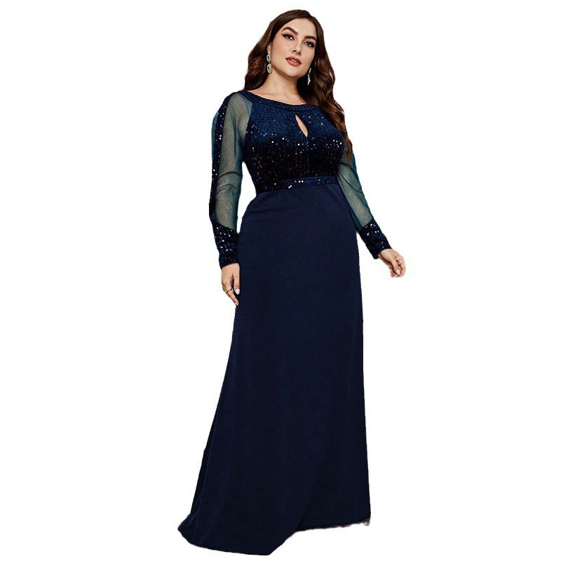 Plus Size Slim Fit Dress Party Gathering Banquet