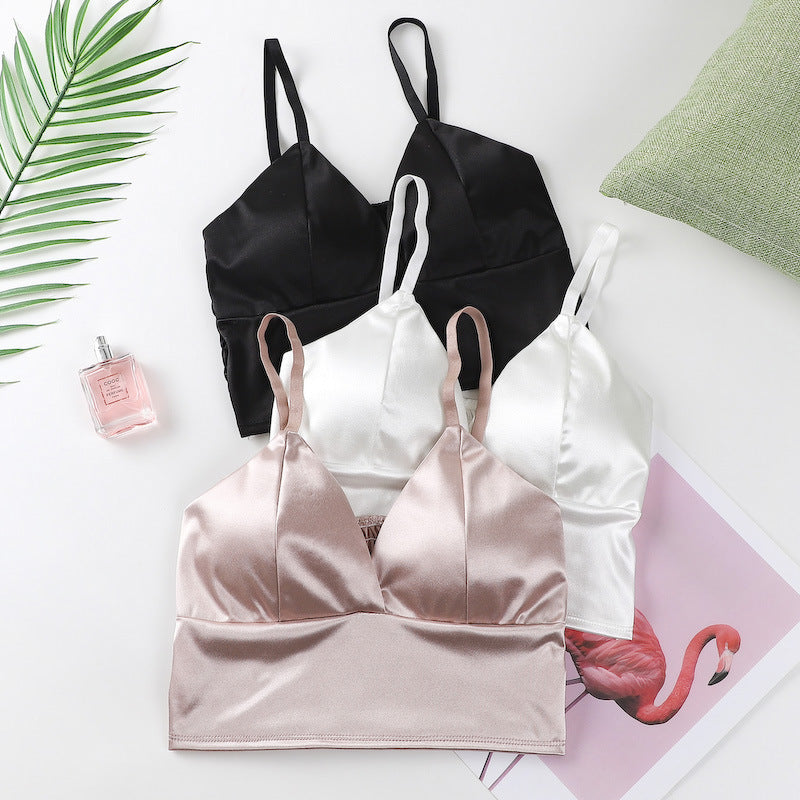 Women's Low Cut Sling Glossy Silk Underwear