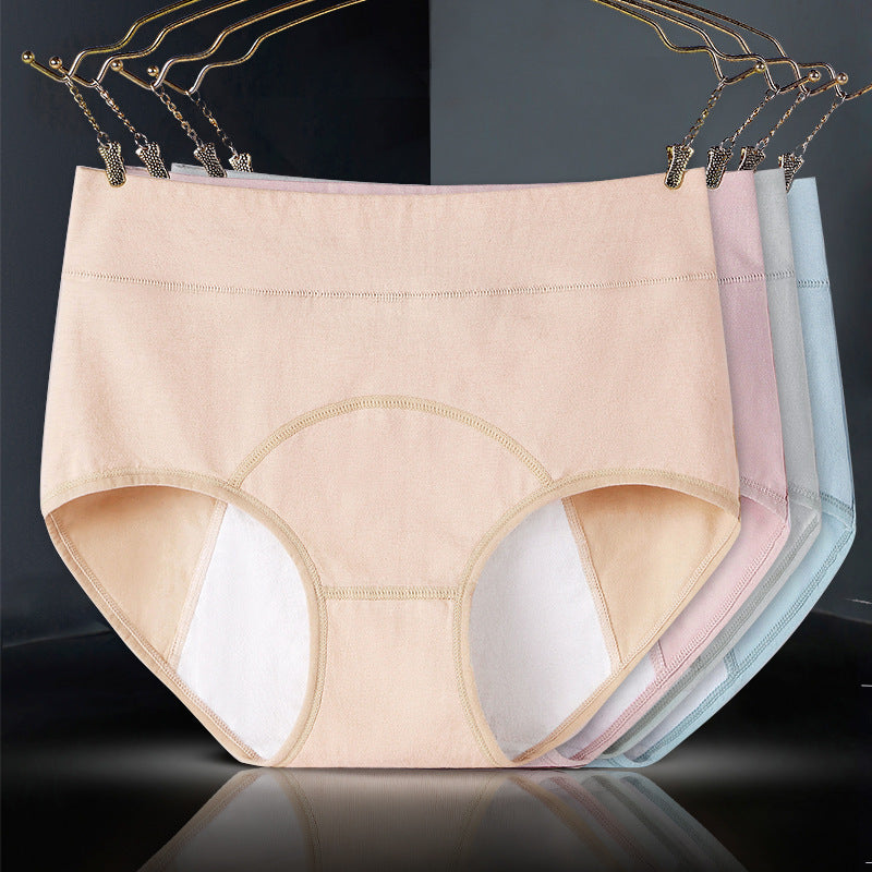 Women's Cotton High-waist Physiological Underwear
