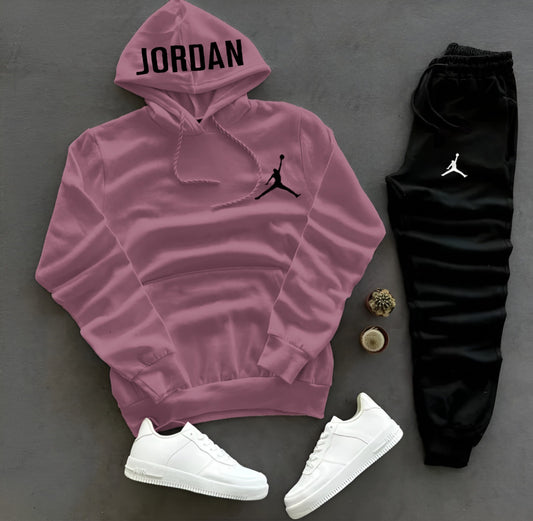 PINK JORDAN HODDIE TROUSER TRACKSUIT