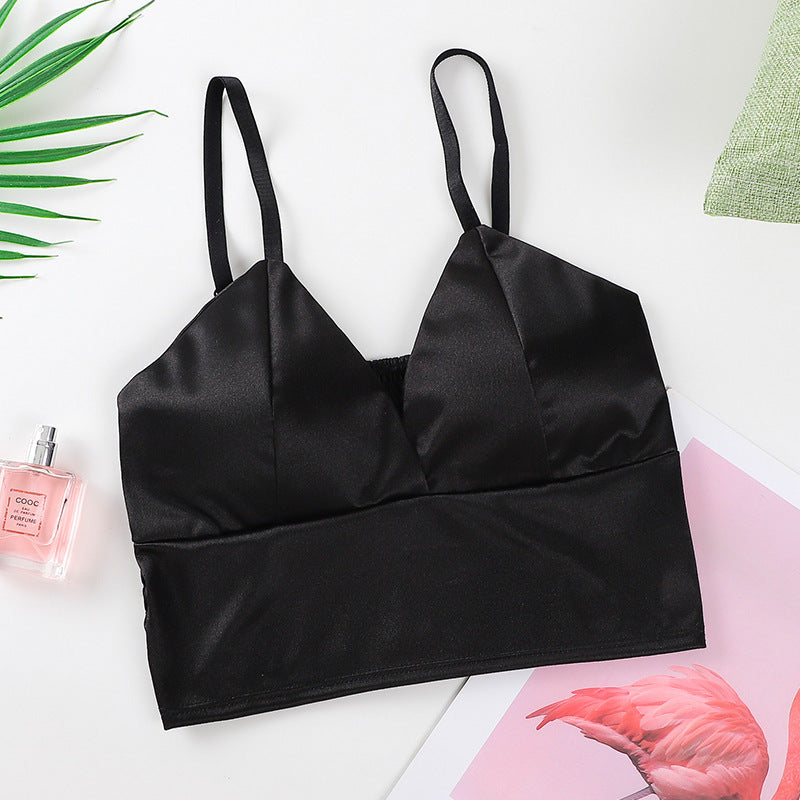 Women's Low Cut Sling Glossy Silk Underwear