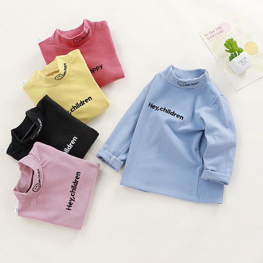 Children's long sleeve high neck T-shirt