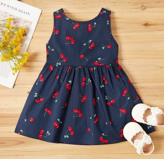 RED & DARK BLUE FROCK