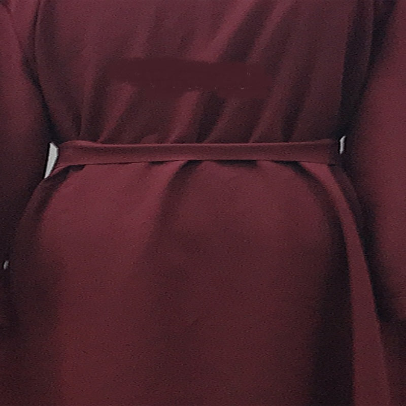 Muslim Long Skirt Female Color Ribbon Cardigan Robe
