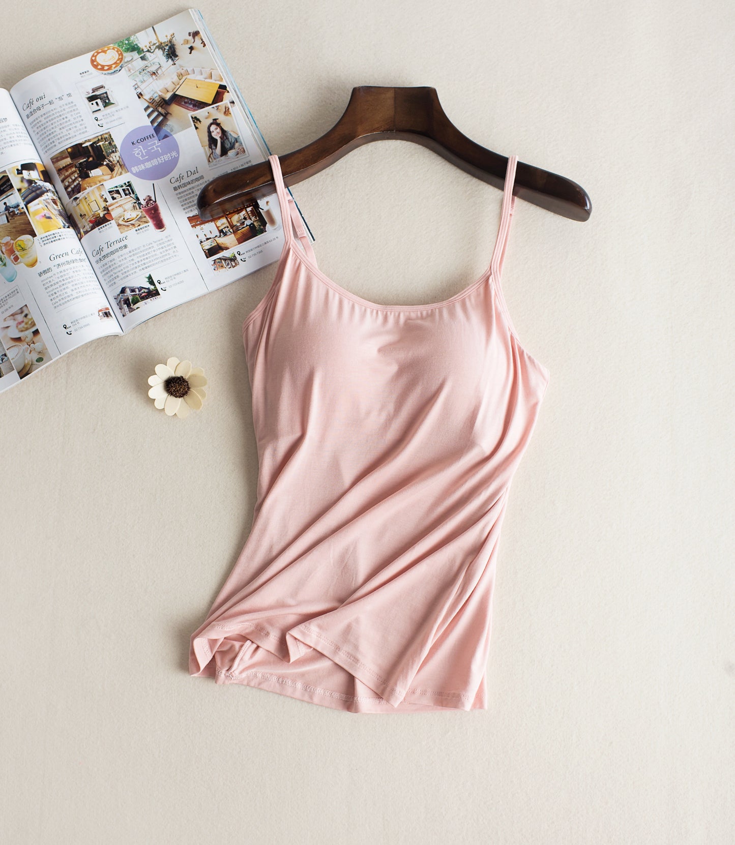 Women's Wear With Chest Pad Underwear Tank Top Mid-length Without Steel Ring