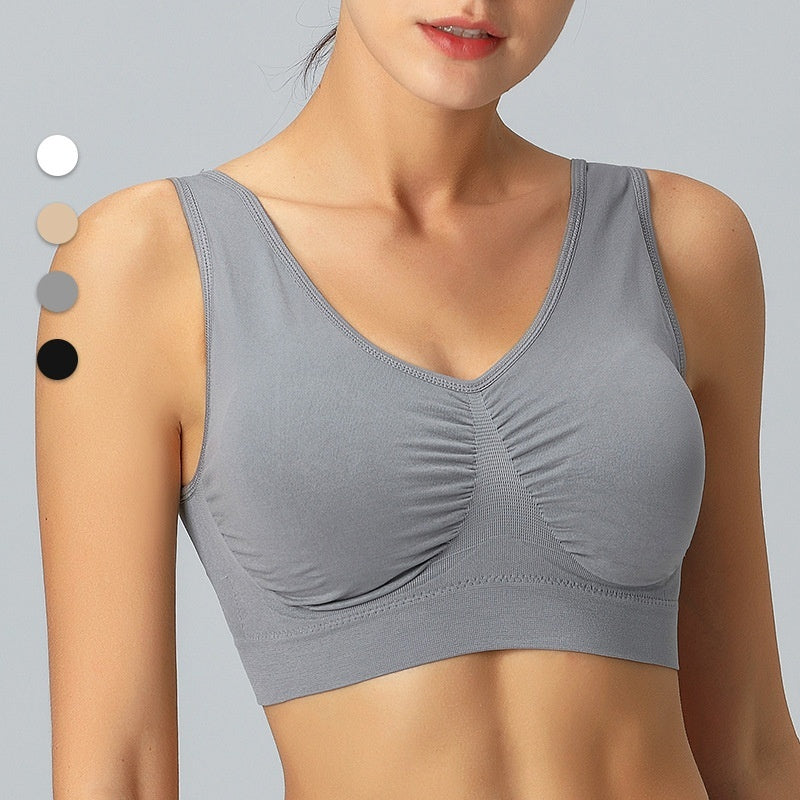 One-piece Seamless Double-layer Yoga Adjustment Sports Underwear