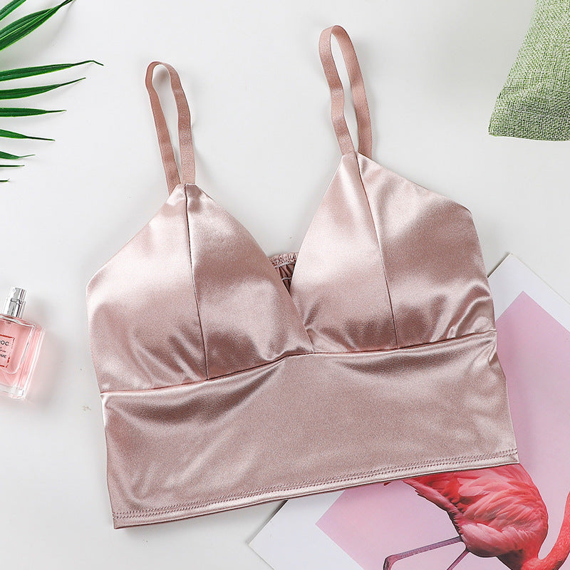 Women's Low Cut Sling Glossy Silk Underwear