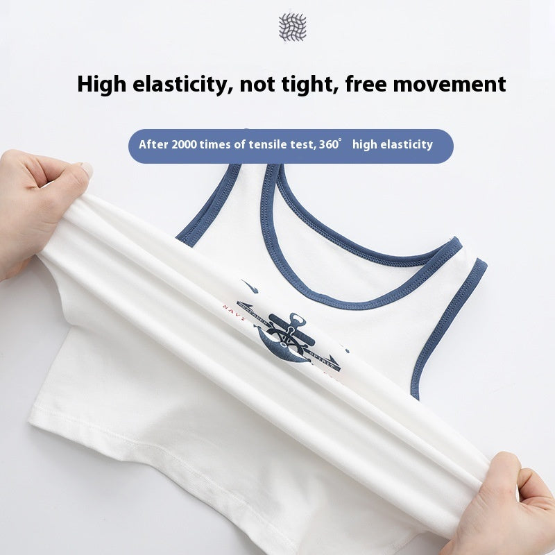 Breathable Bottoming Cotton Boys' Vest