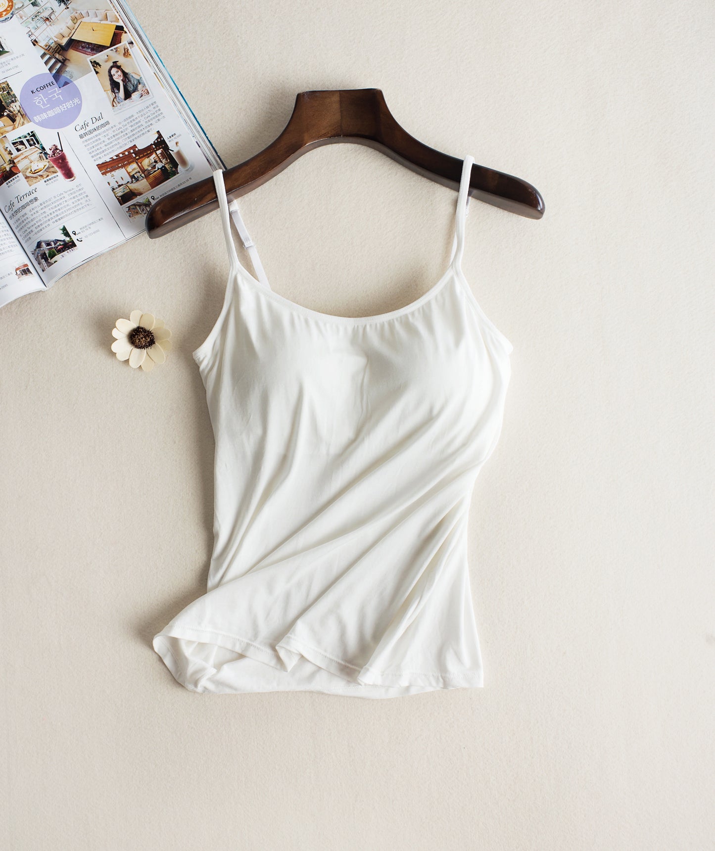 Women's Wear With Chest Pad Underwear Tank Top Mid-length Without Steel Ring