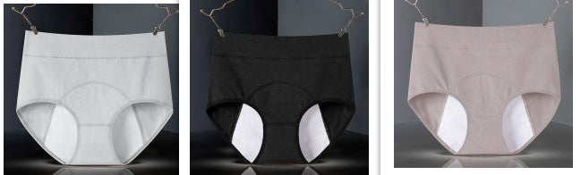 Women's Cotton High-waist Physiological Underwear