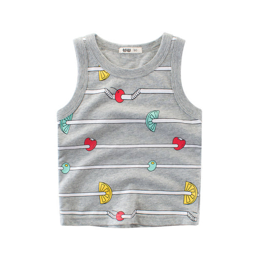Children's Vest Sling Boy's Top Baby's Clothes