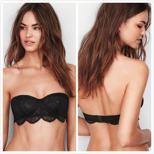 Strapless Bra Thin Section No Cotton Pad Big Breast Japanese Invisible Underwear