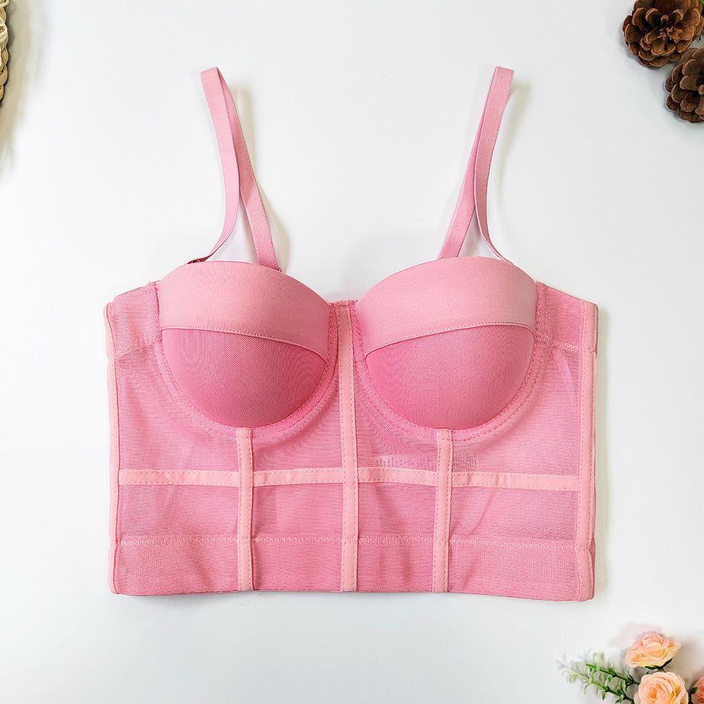 Women's Fashion Sports Stretch Mesh Breathable Underwear Bra