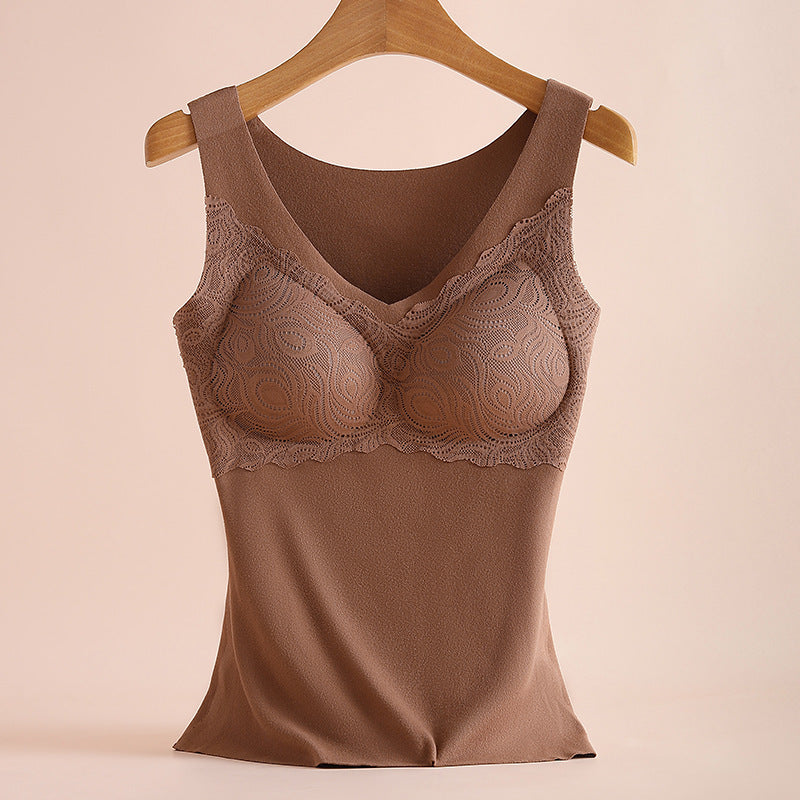 Autumn And Winter Ginger Self-heating Dralon Cationic Thermal Underwear