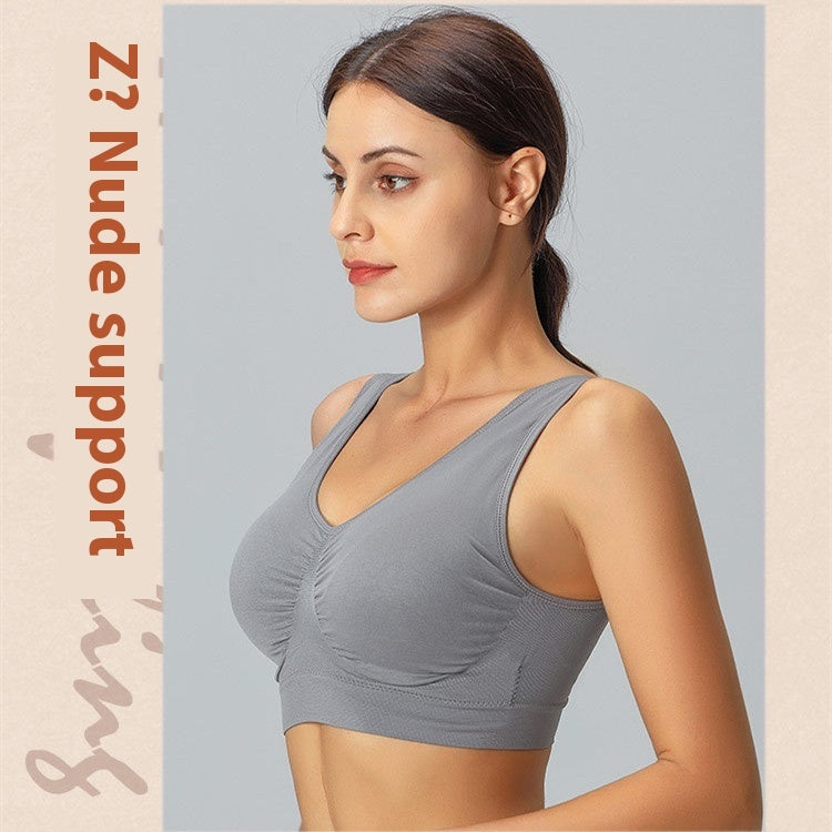 One-piece Seamless Double-layer Yoga Adjustment Sports Underwear