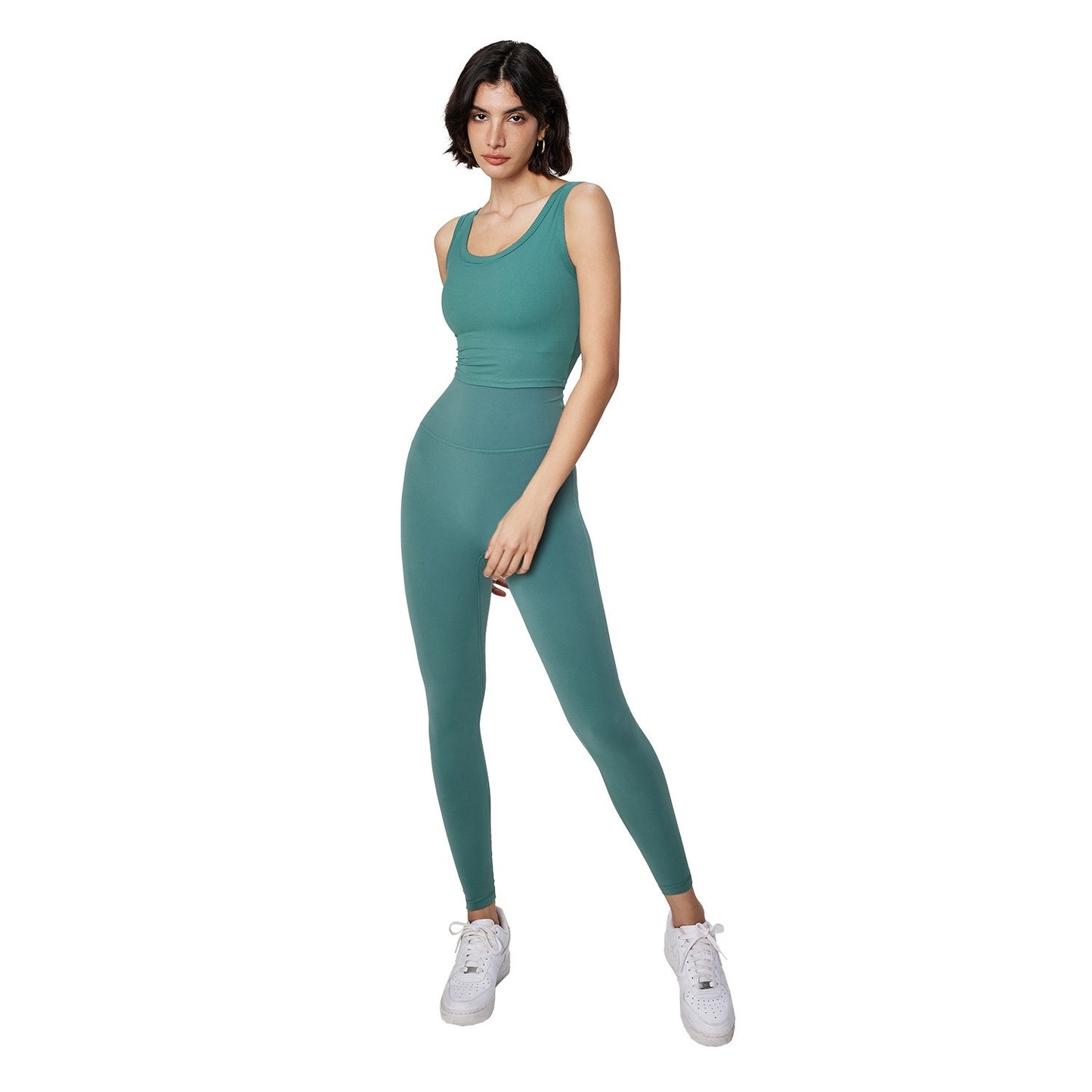 Breast Holding Shockproof Yoga Vest Women's One-piece Running Exercise Underwear