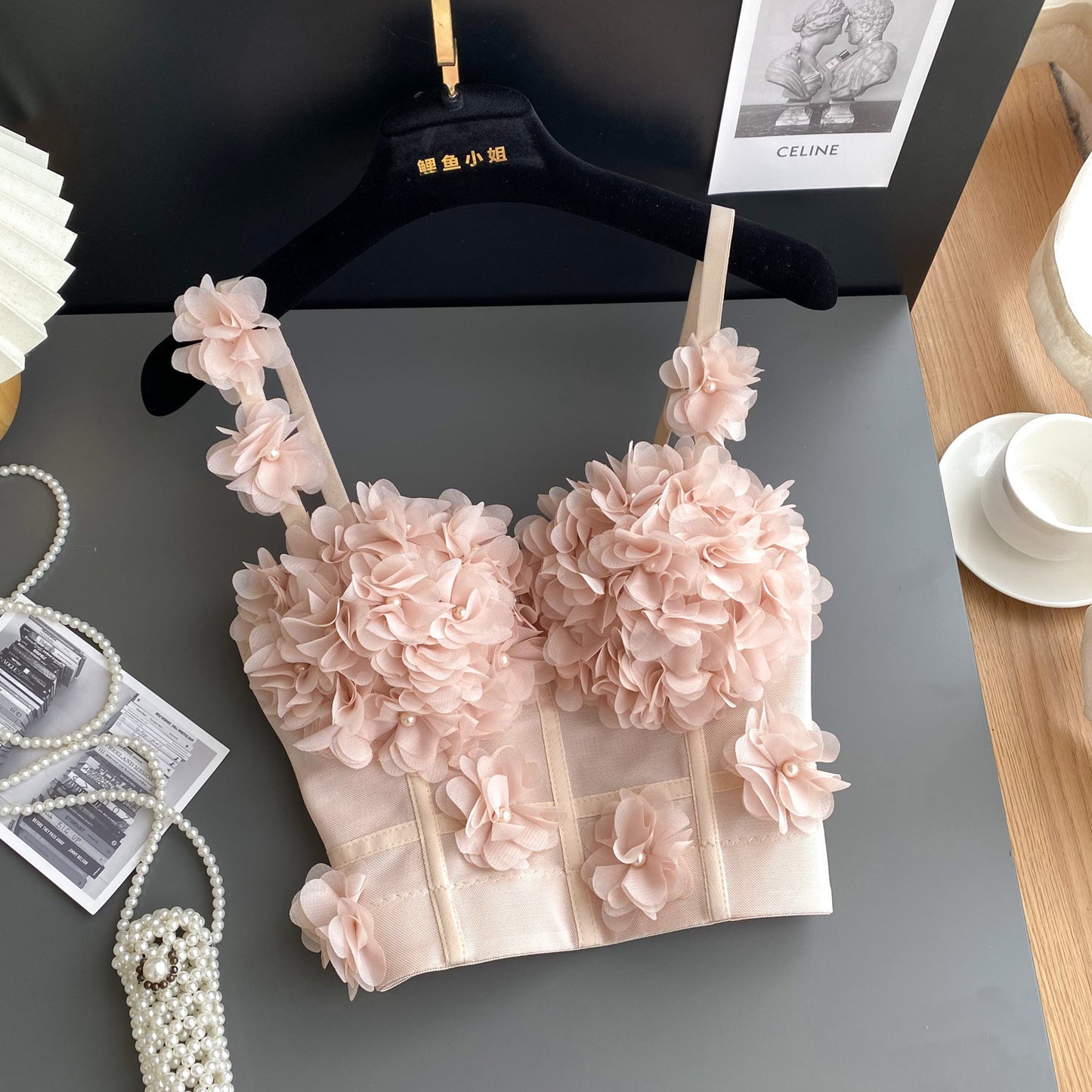 Fashion Three-dimensional Flower Camisole Women