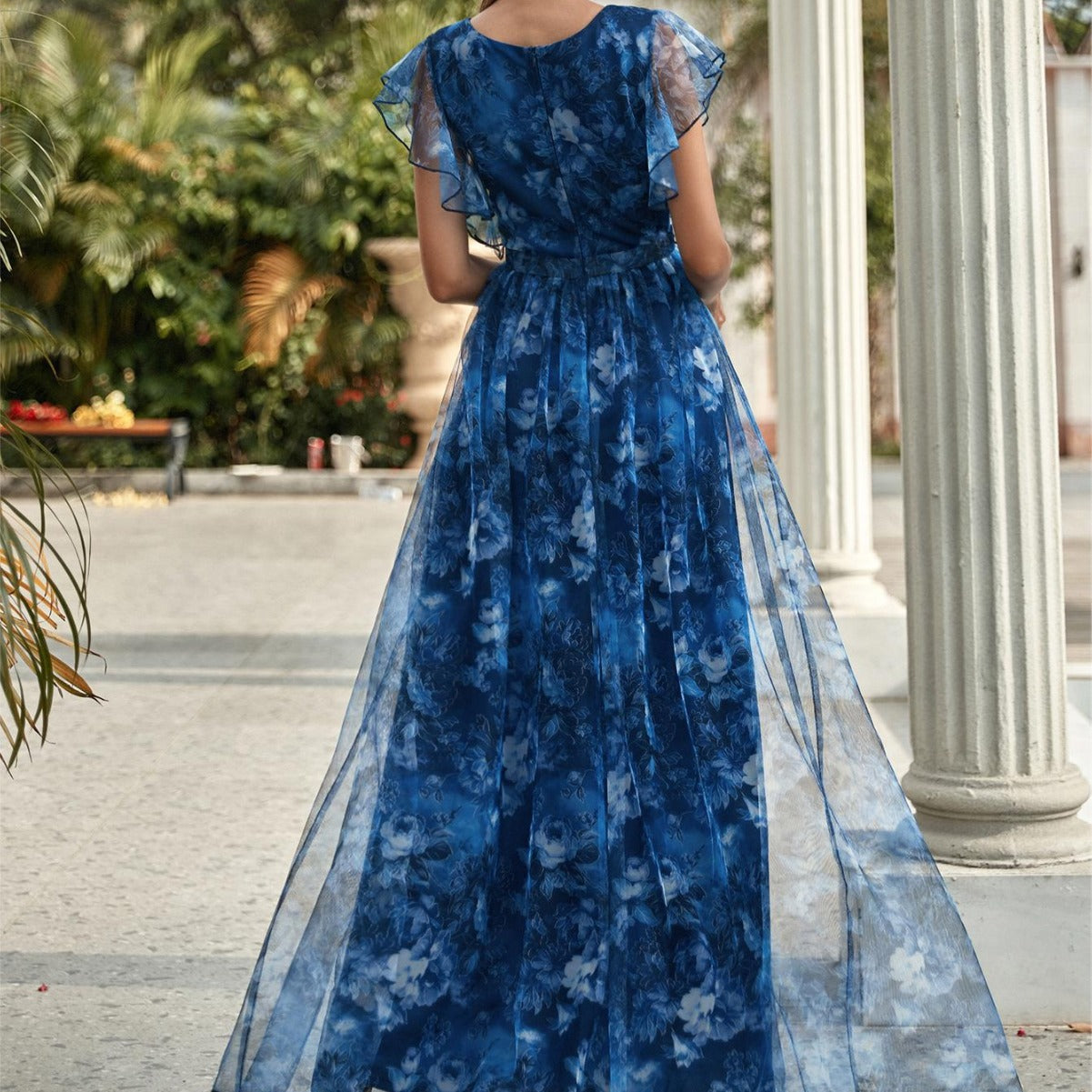 Ruffled Swing Graduation Season Dance Dress