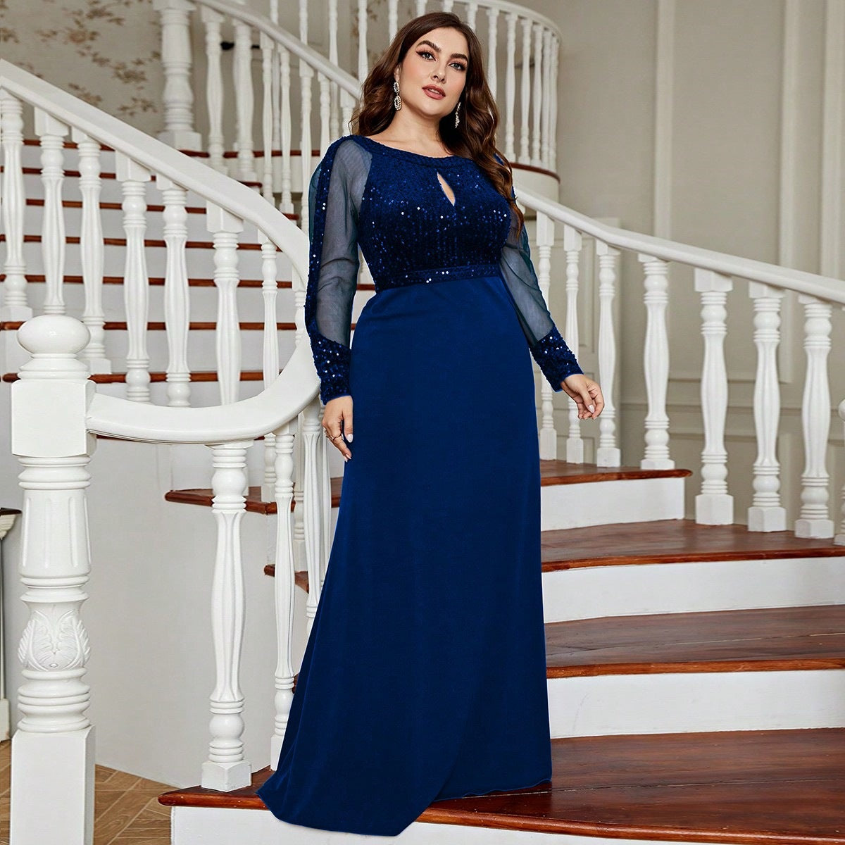 Plus Size Slim Fit Dress Party Gathering Banquet