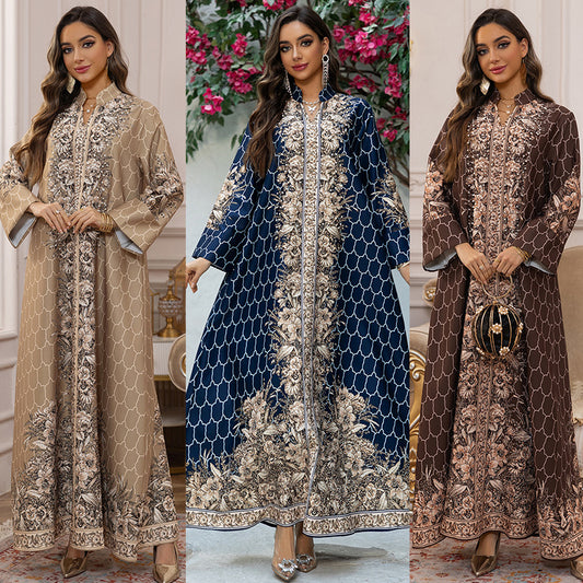 Robe Dress Rhinestone Women's Clothing