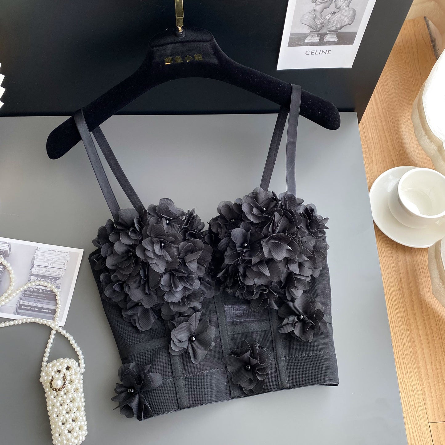 Fashion Three-dimensional Flower Camisole Women
