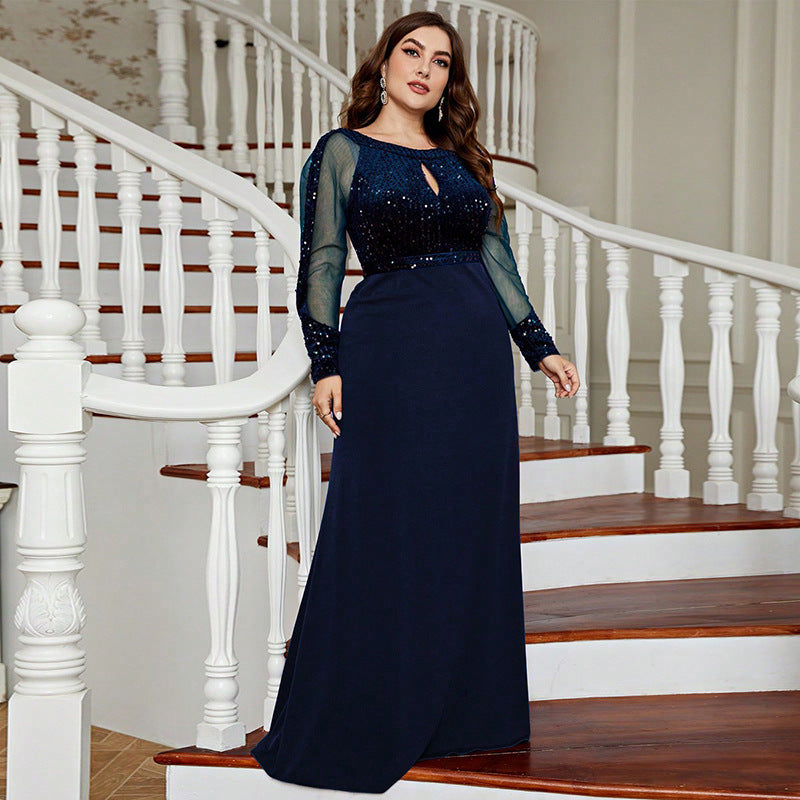 Plus Size Slim Fit Dress Party Gathering Banquet