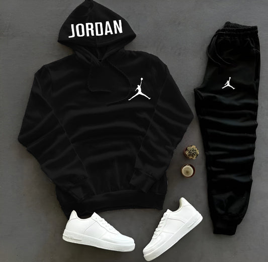 BLACK JORDAN HODDIE TROUSER TRACKSUIT