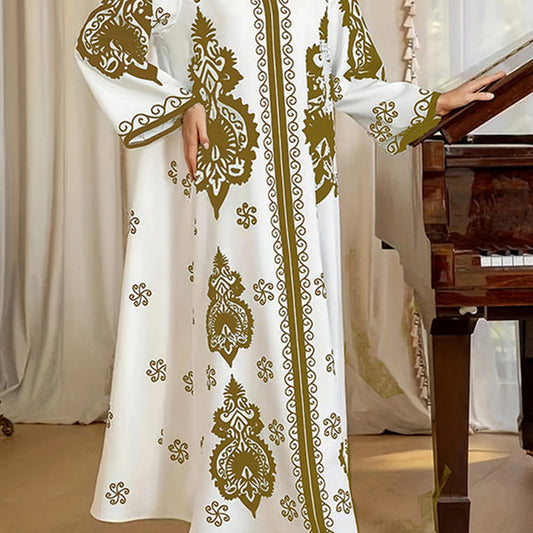 Dubai Turkey Indonesia Travel Bronzing Gown Dress