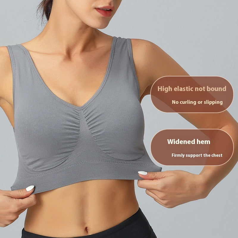 One-piece Seamless Double-layer Yoga Adjustment Sports Underwear