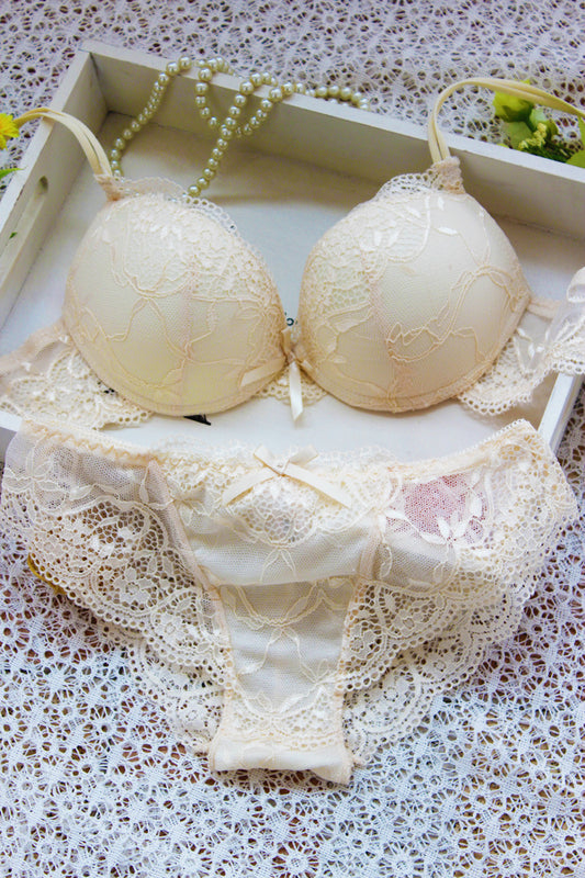 Japanese Sexy Girls Push Up Bra Ladies Underwear Set