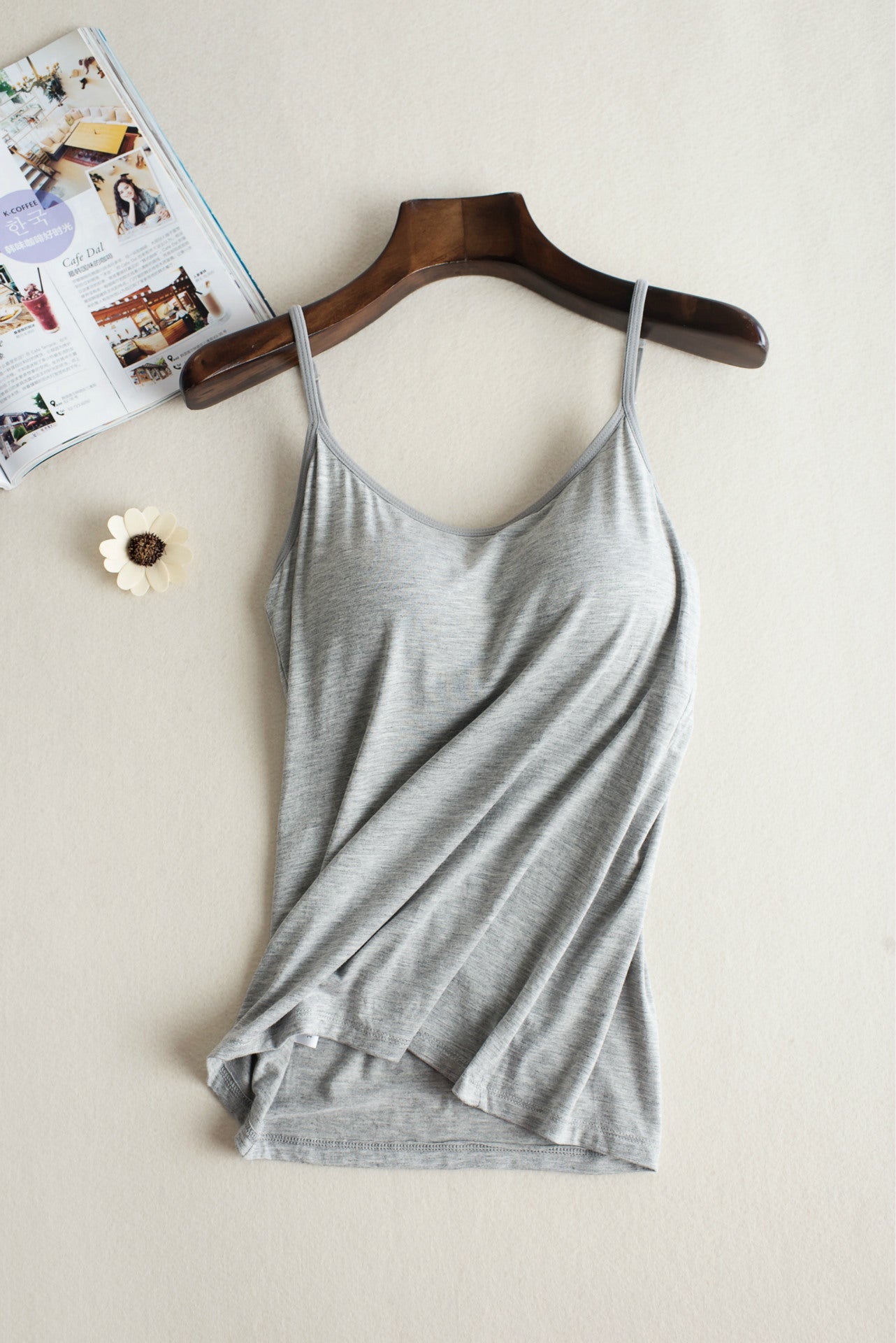 Women's Wear With Chest Pad Underwear Tank Top Mid-length Without Steel Ring
