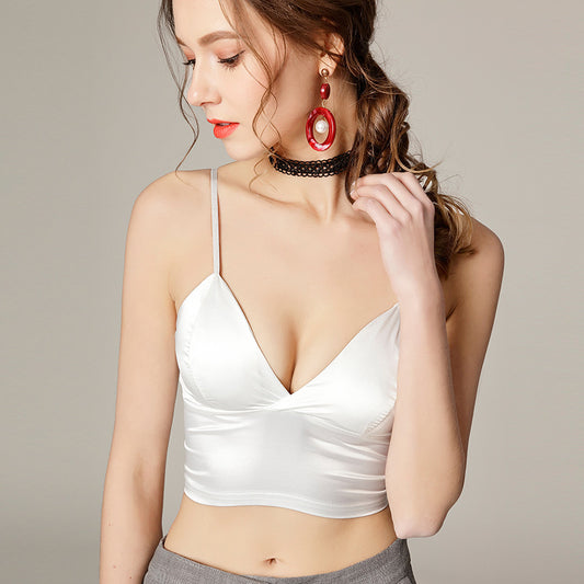 Women's Low Cut Sling Glossy Silk Underwear