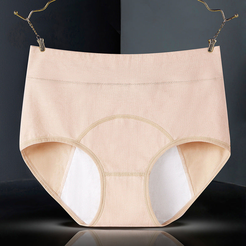 Women's Cotton High-waist Physiological Underwear