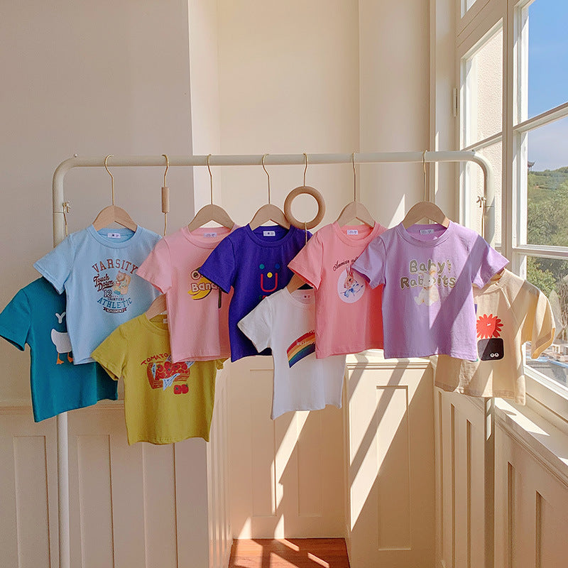 Children's T-shirt Fashionable Printed Cartoon Cute Popular