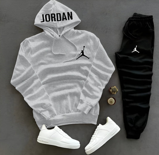 LIGHT GREY JORDAN HODDIE TROUSER TRACKSUIT