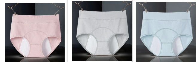 Women's Cotton High-waist Physiological Underwear